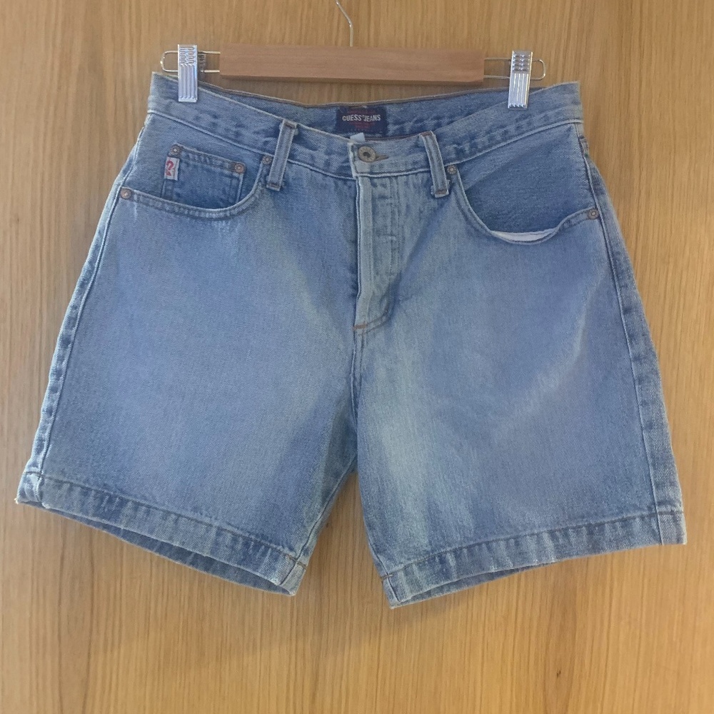 Vintage Guess High Waist Women's Shorts with Button Fly